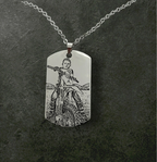 Placa Militar de Acero Inoxidable Personalizable