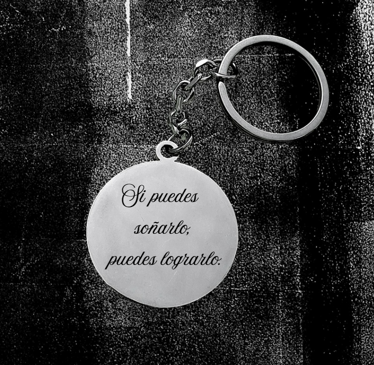 Llavero Circular de Acero Inoxidable