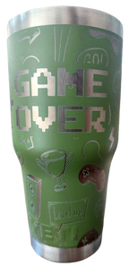 Termo Yeti 30 oz personalizado – Grabado láser 360° | Game Over