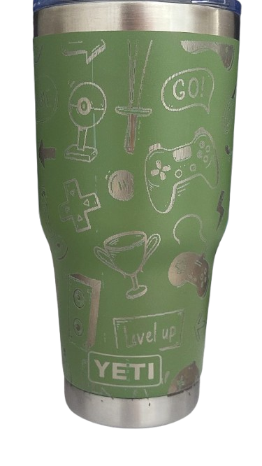 Termo Yeti 30 oz personalizado – Grabado láser 360° | Game Over